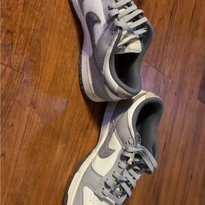 Nike Dual-Tone Sneakers in Gray and White